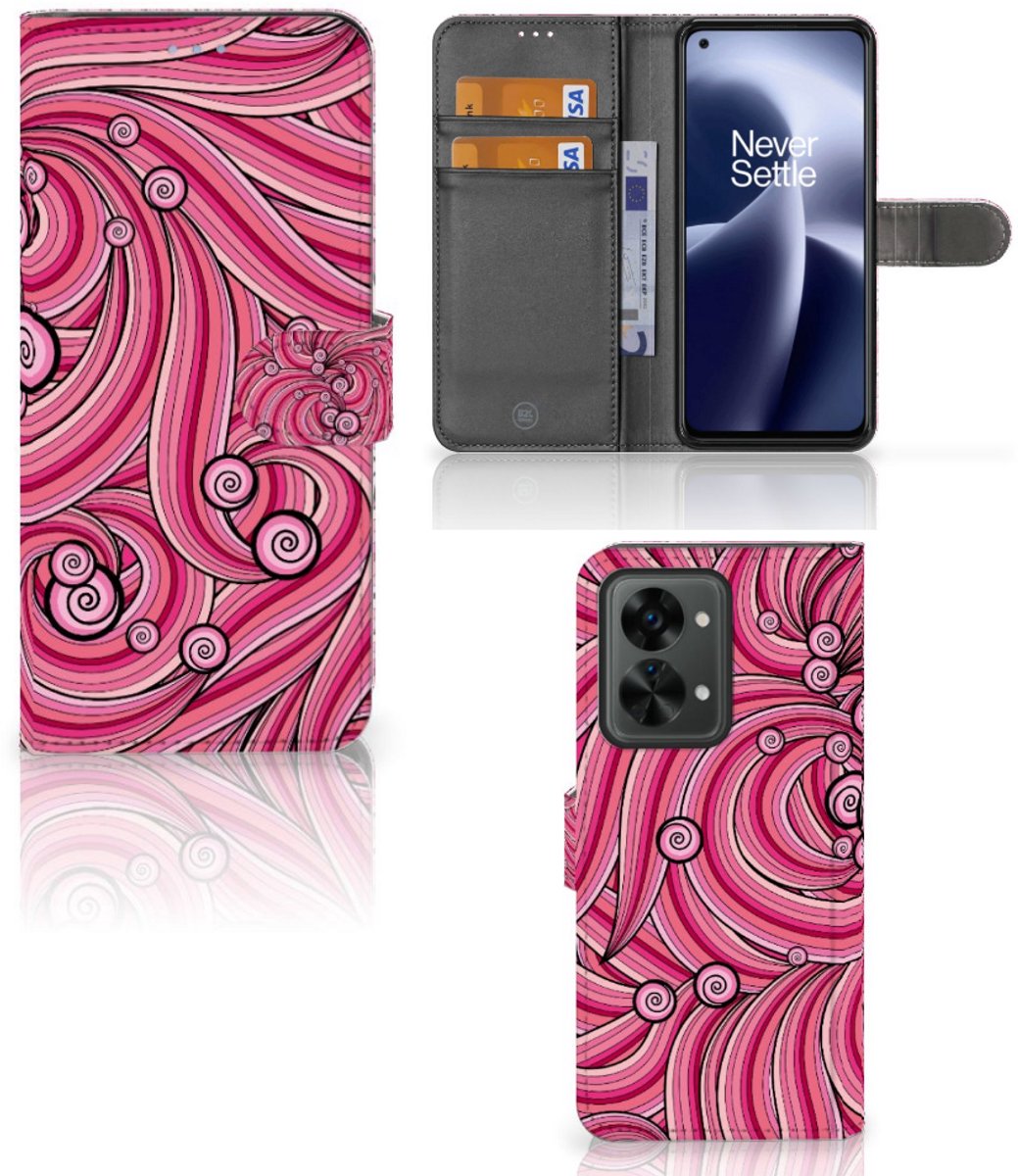 OnePlus Nord 2T Hoesje Swirl Pink