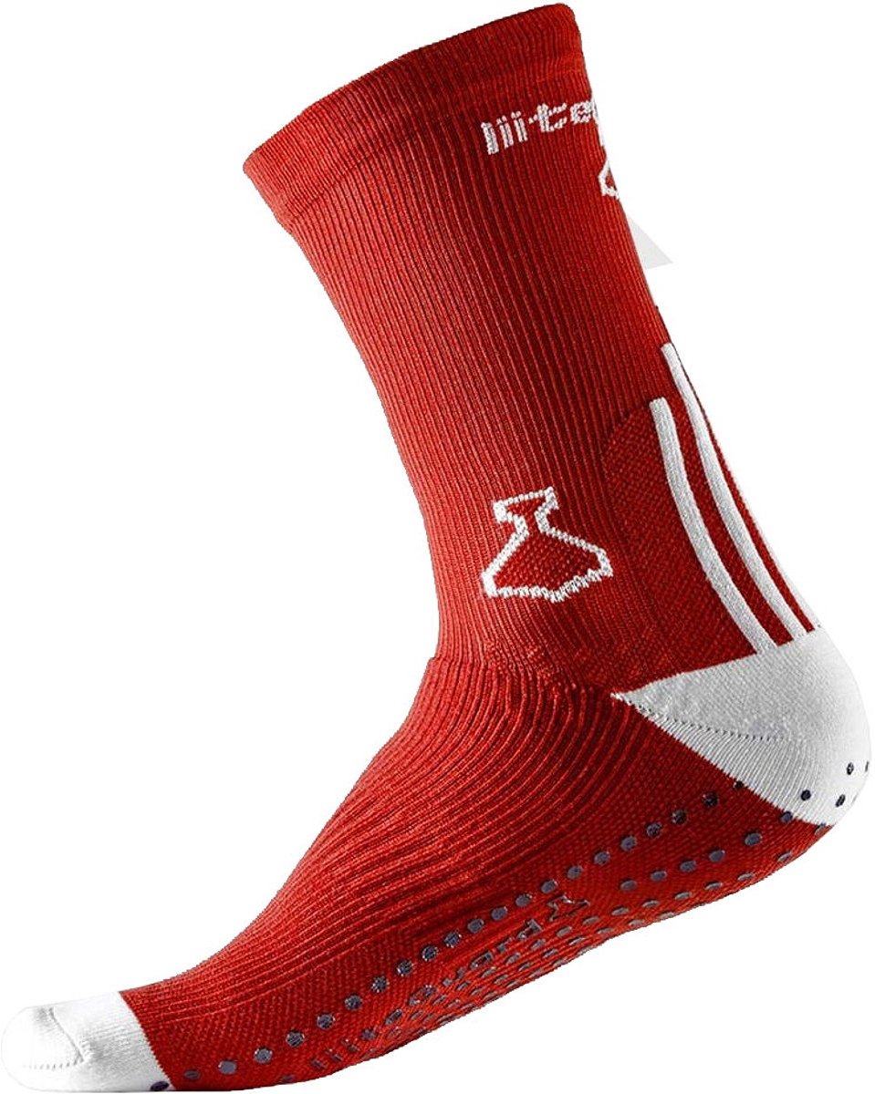 Liiteguard Pro-Tech Compressie Gripsokken - Rood | Maat: EU 44-47