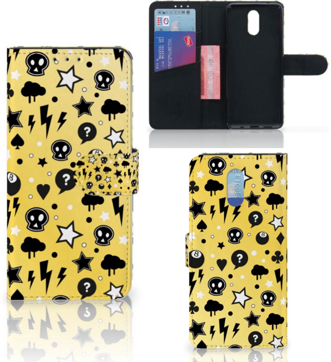 Telefoonhoesje met Naam Nokia 2.3 Punk Geel