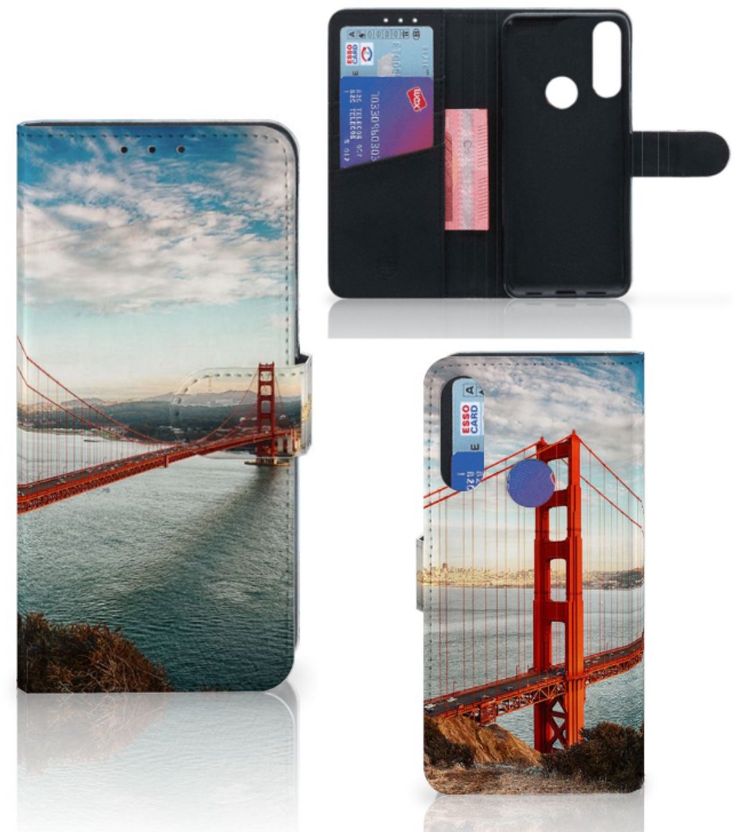 Alcatel 1S 2020 Flip Cover Golden Gate Bridge