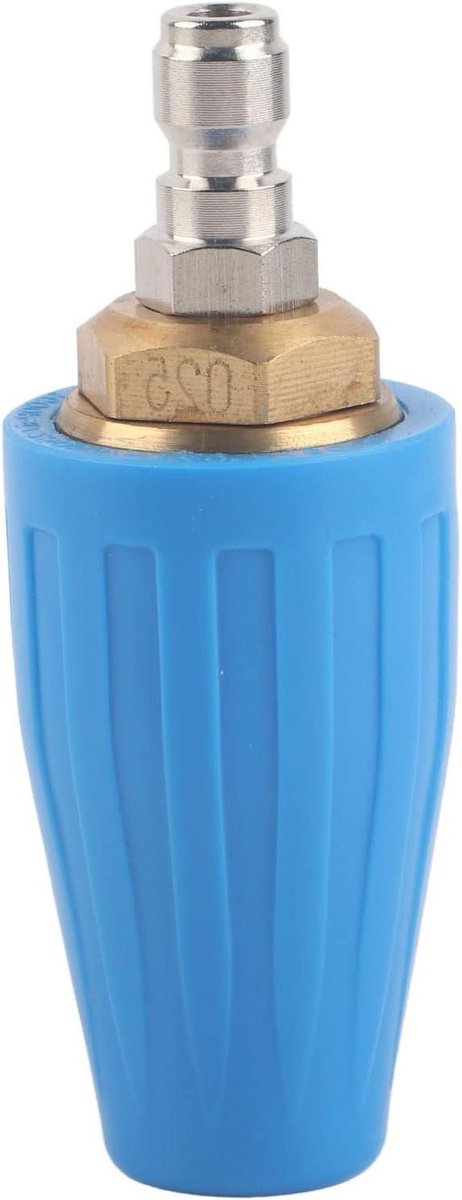 Turbo Mondstuk Hogedrukreiniger - Roterend Mondstuk Reiniger - Krachtig Reinigen Oppervlakken - 3600 PSI Maximale Druk - 2.5 GPM - Blauw