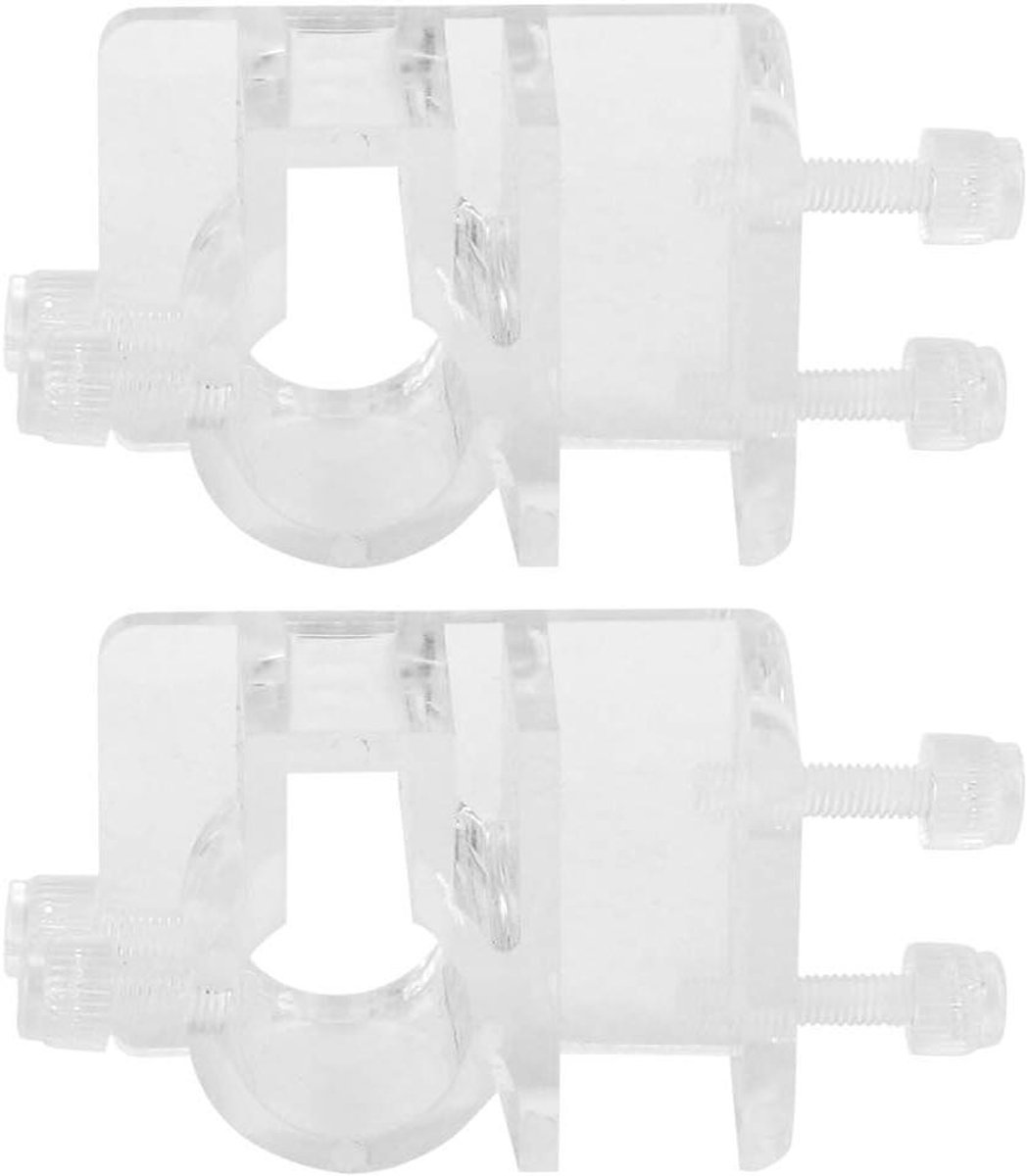 Slangklemmen Aquarium - Slangbevestiging Pijpklem - Aquarium Onderhoud - Acryl Materiaal Hoge Doorlaatbaarheid - Voor Slang 12-16 mm - Transparant