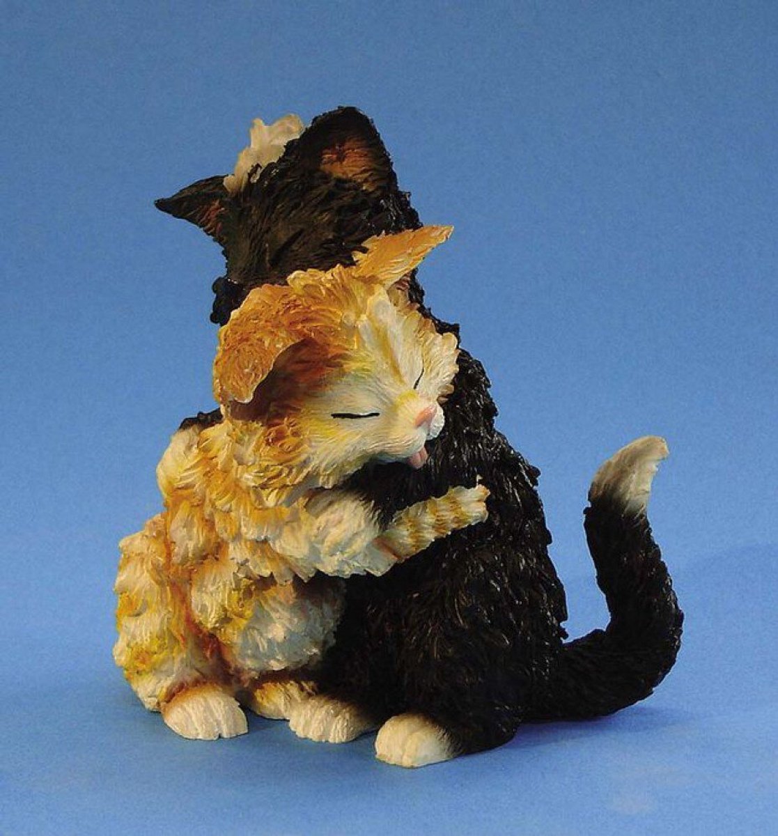 Parastone Kattenbeeldje - De likkende katten - Paolo & Amalia - Parastone - 6 cm Bont