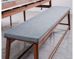 Garden Bench Cushion 2 3 Seater, 90/100/120/cm Sofa Cushion, Non Slip Bench Cushion for Indoor Outdoor Kitchen Dining (90x30x3cm,Grey)