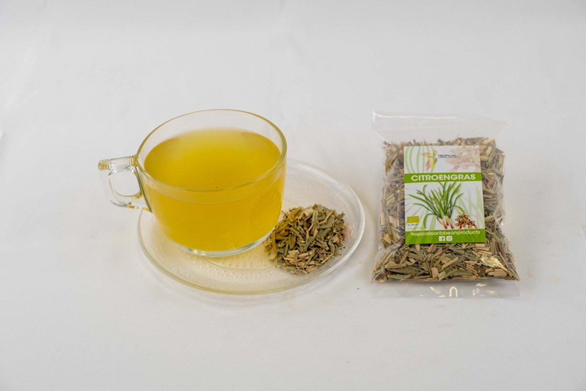 Citroengras Kruidenthee (Lemongrass) – Biologisch – Cafeïnevrije Kruidenthee – Losse Kruidenthee – 50g