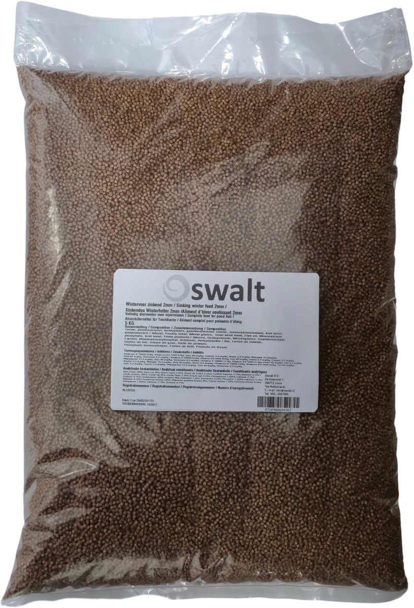 Oswalt - Wintervoer Zinkend 2mm - 5KG - Vijvervissenvoer