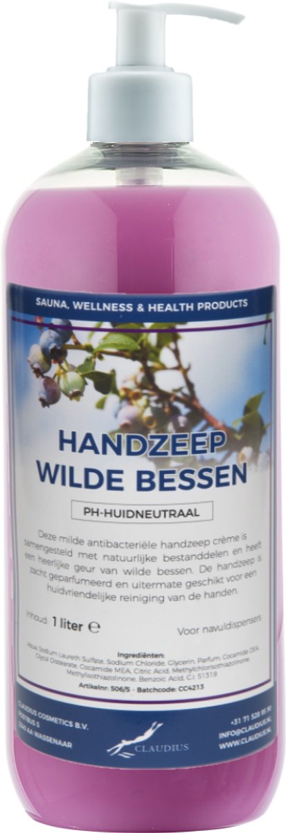 Handzeep Wilde Bessen 1 liter - met gratis pomp