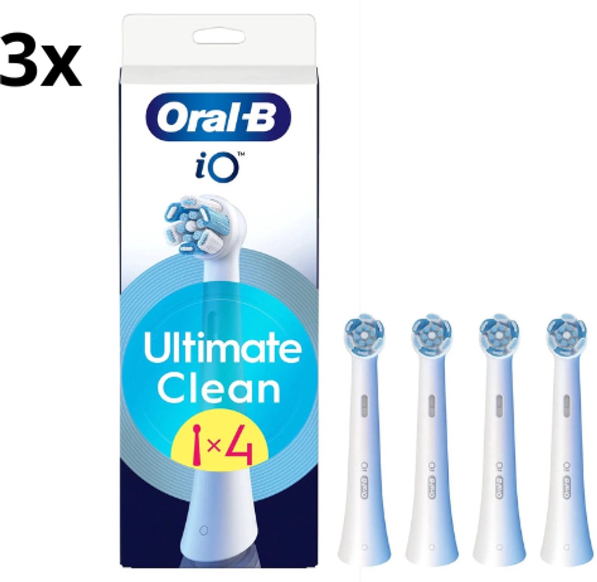 Oral-B iO Ultimate Clean Opzetborstels Wit - 3 x 4 stuks
