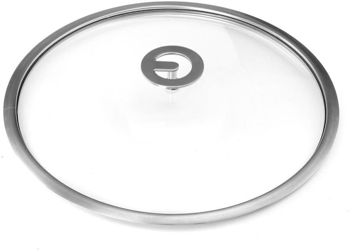 Universeel Deksel - Glazen Deksel - Koken - Gehard Glas - 32 cm - Transparant