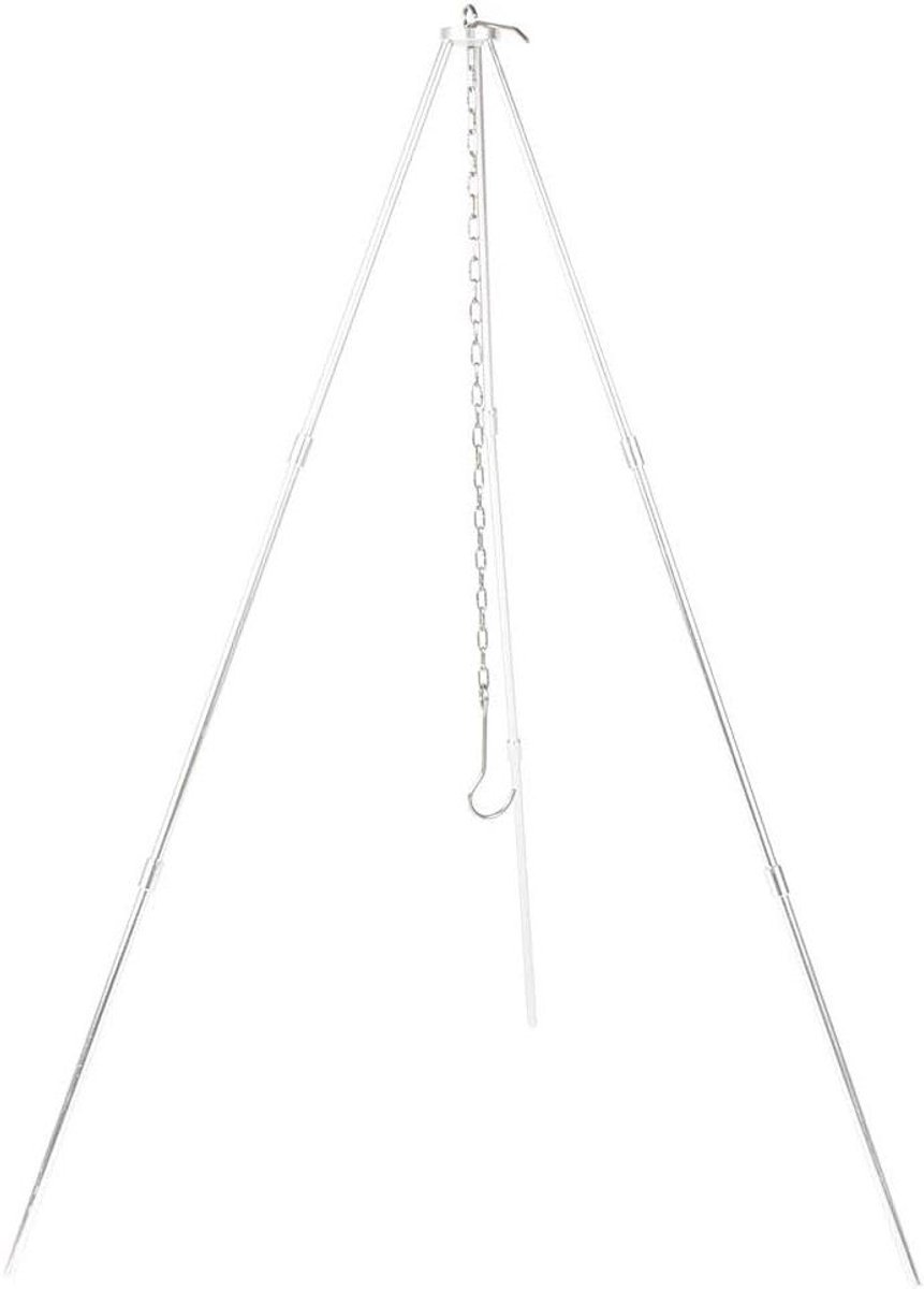 Draagbare BBQ Grill - Opvouwbare Grill Statief - Buiten Koken - Verstelbare Hangketting - 54 x 41 x 80 cm