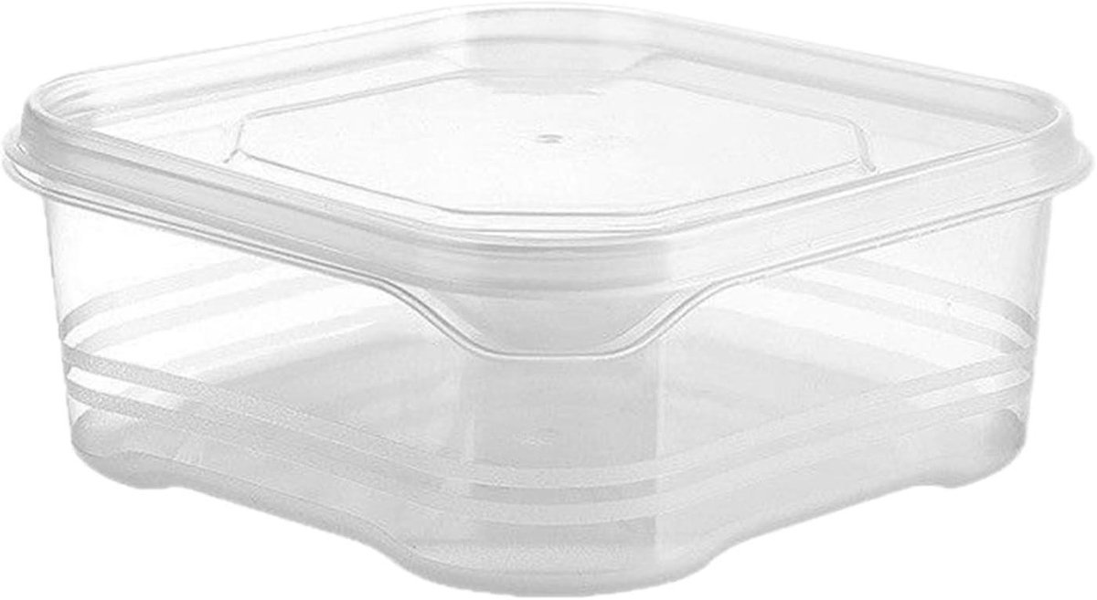 Koelkast Organizer - Voedsel Opbergdoos - Voedsel Vers Houden - Luchtdicht Stapelbaar - 650 ml - Transparant
