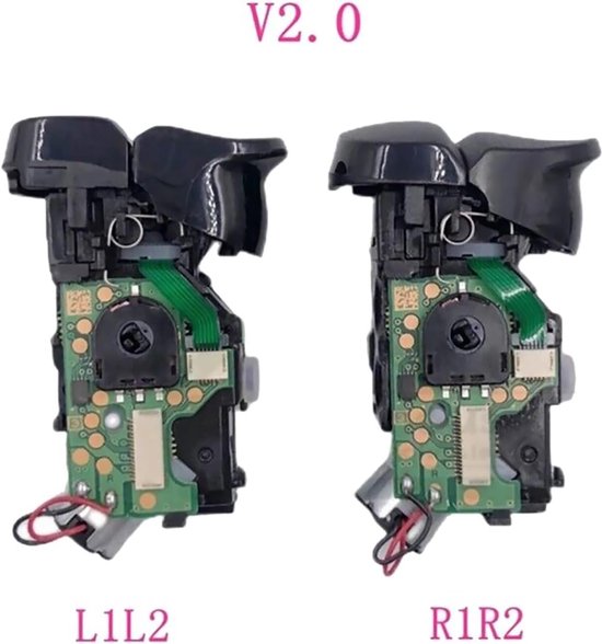 Controller Triggers - Schouderknoppen Set - Gaming Verbetering - V2.0 Upgrade - 2 Stuks - Zwart — afbeelding 2