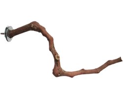 Vogel Zittakken - Natuurlijke Zitstokken - Vogels Trainen - Echt Wijnstok Hout - 23-30 cm - Bruin