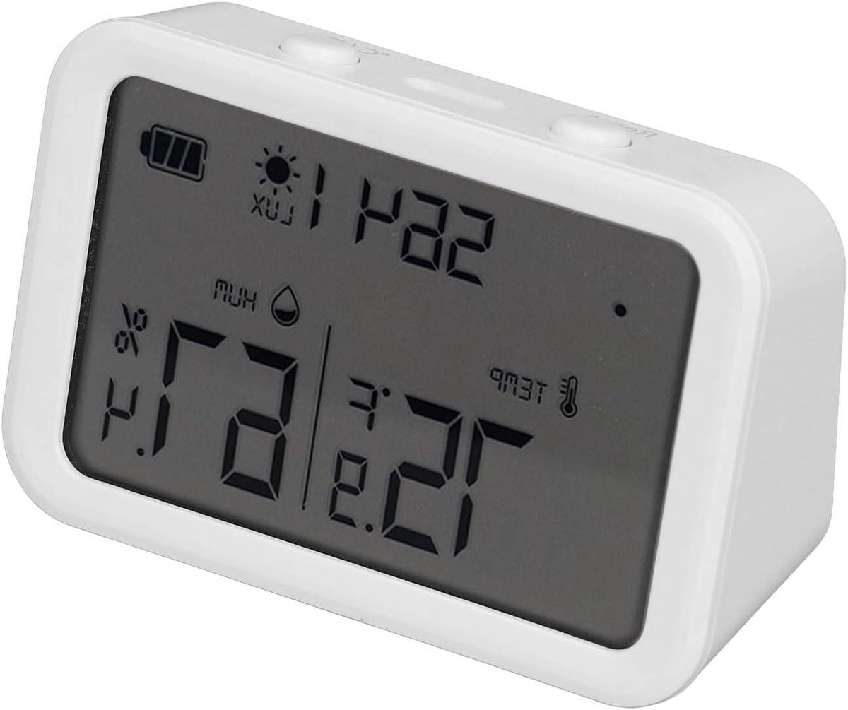 Hygrometer Thermometer - Temperatuur Sensor - Binnenklimaat Monitoren - WiFi Real-time Data - 0-60°C - Wit