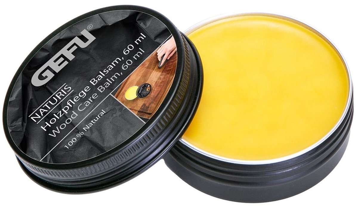 GEFU Wood care balm NATURIS, 60 ml - Houtbalsem - Voor onderhoud van houten opervlakken - 60ml