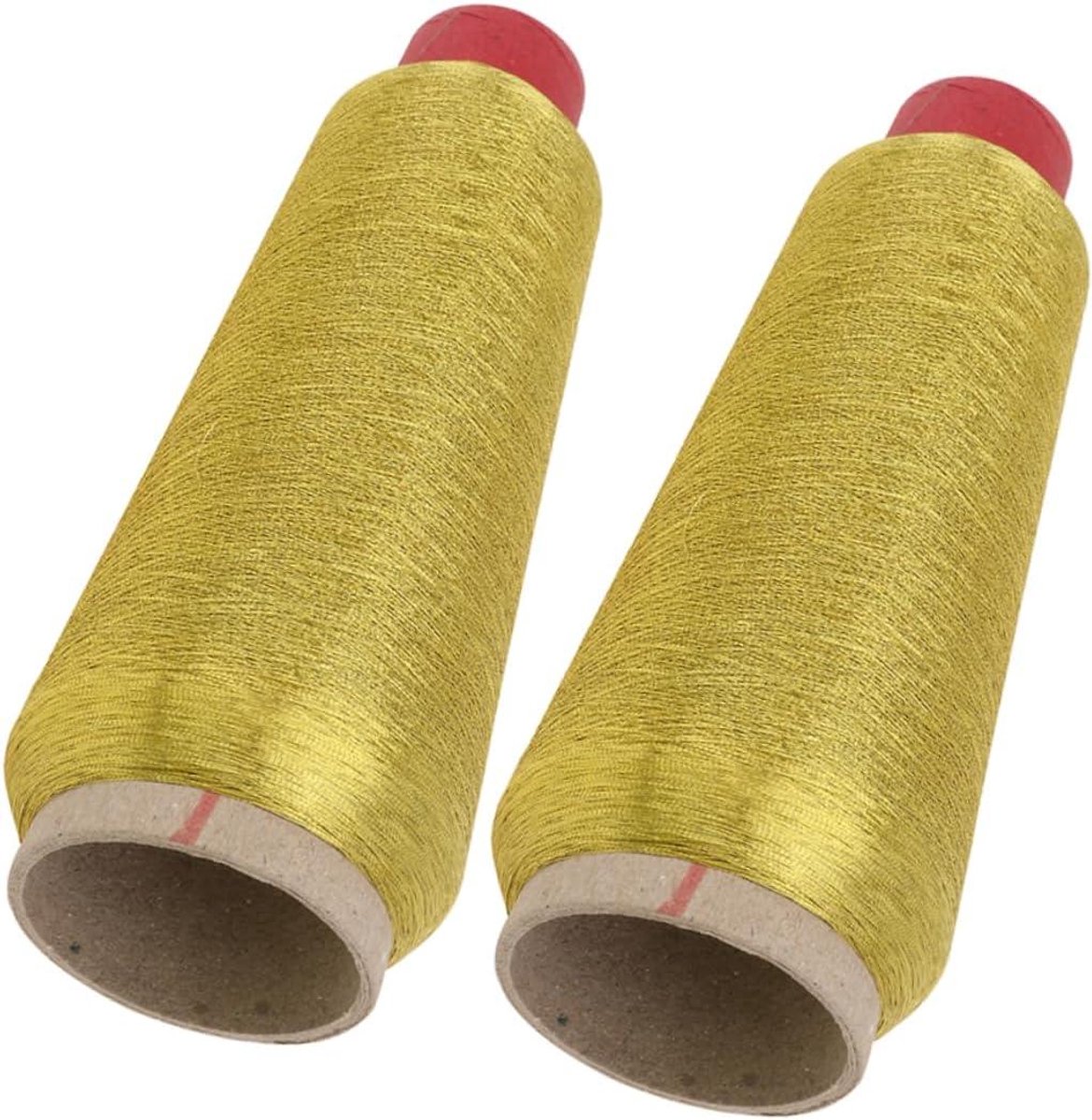 Borduurgaren Spoelen - Naaimachine Garen - Naaien en Borduren - Duurzaam Polyester Materiaal - 2 Rollen - Goud