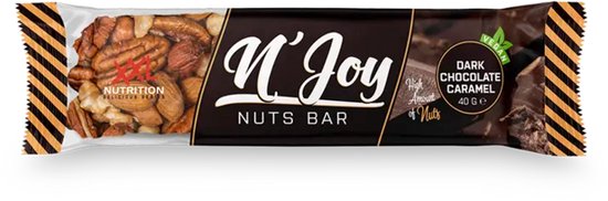 XXL Nutrition - N'Joy Nuts Bar - Proteďne Eiwitreep - Dark Chocolate Caramel - 15 Pack van XXL Nutrition — afbeelding 2