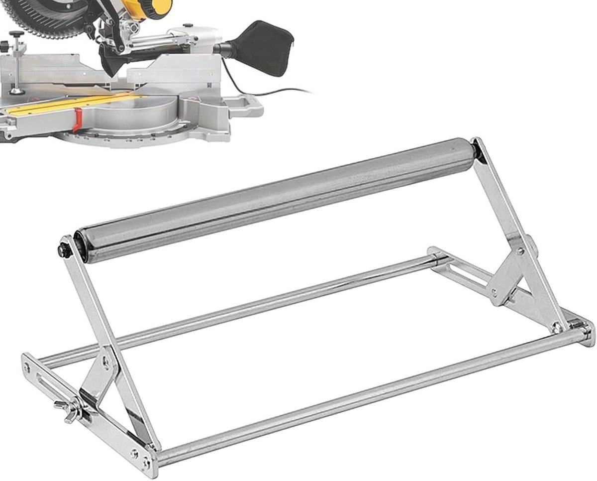 Tafelzaagstandaard - Steunframe - Nauwkeurig Zagen - In Hoogte Verstelbaar - 15-30 cm Breed - Zilver