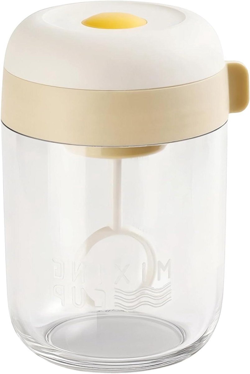 Elektrische Roommixer - Eierklopper Mixer - Keuken Gemak - Met Eigeelfilter - 115 x 10 cm - Beige