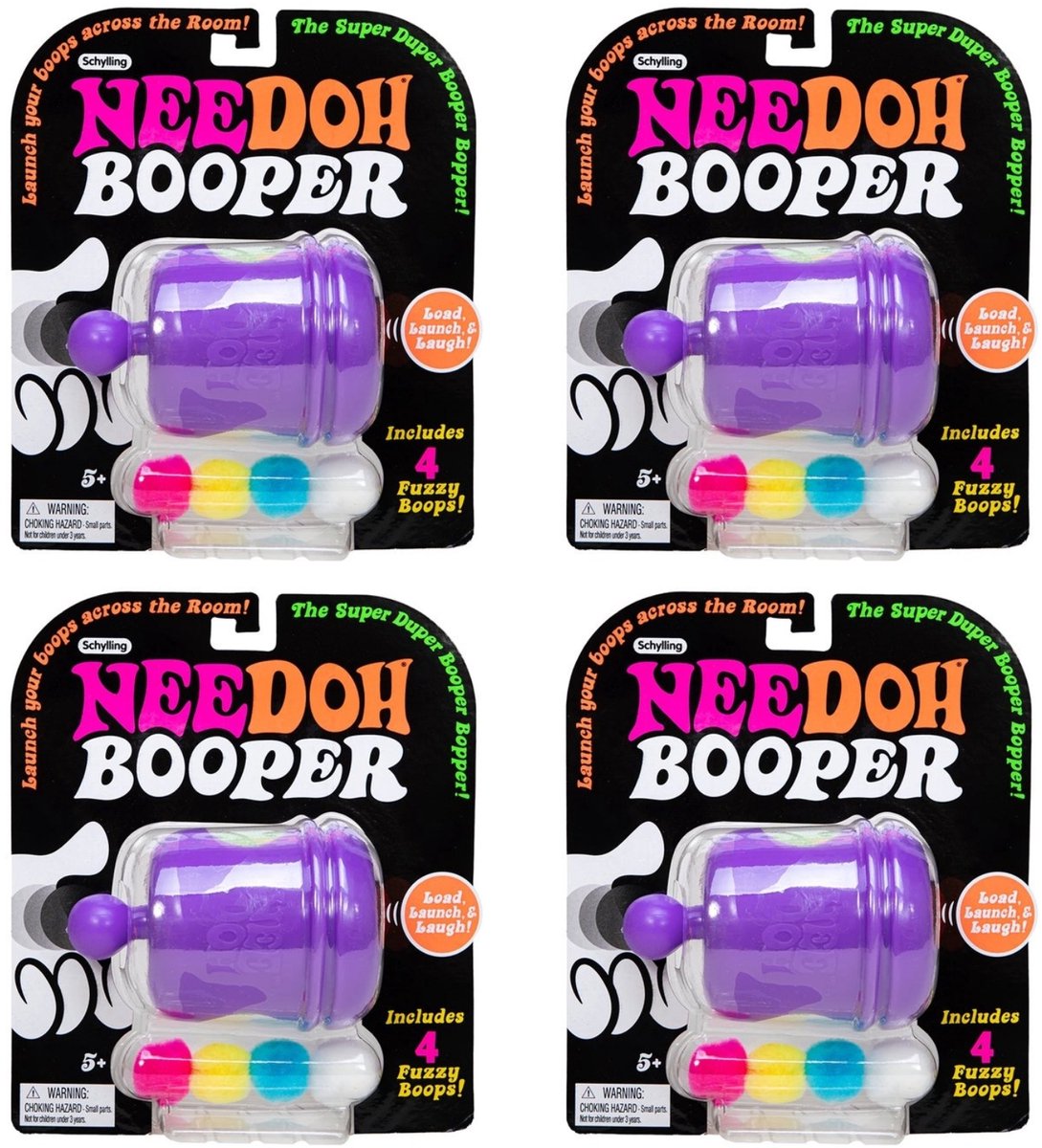 4x Needoh stressballen booper - Needoh booper- Needoh stressballen - Needoh fidget toy - Fidget toy - fidget - squishy - squishy needoh - anti stress - incl. needoh 16x stressbalen