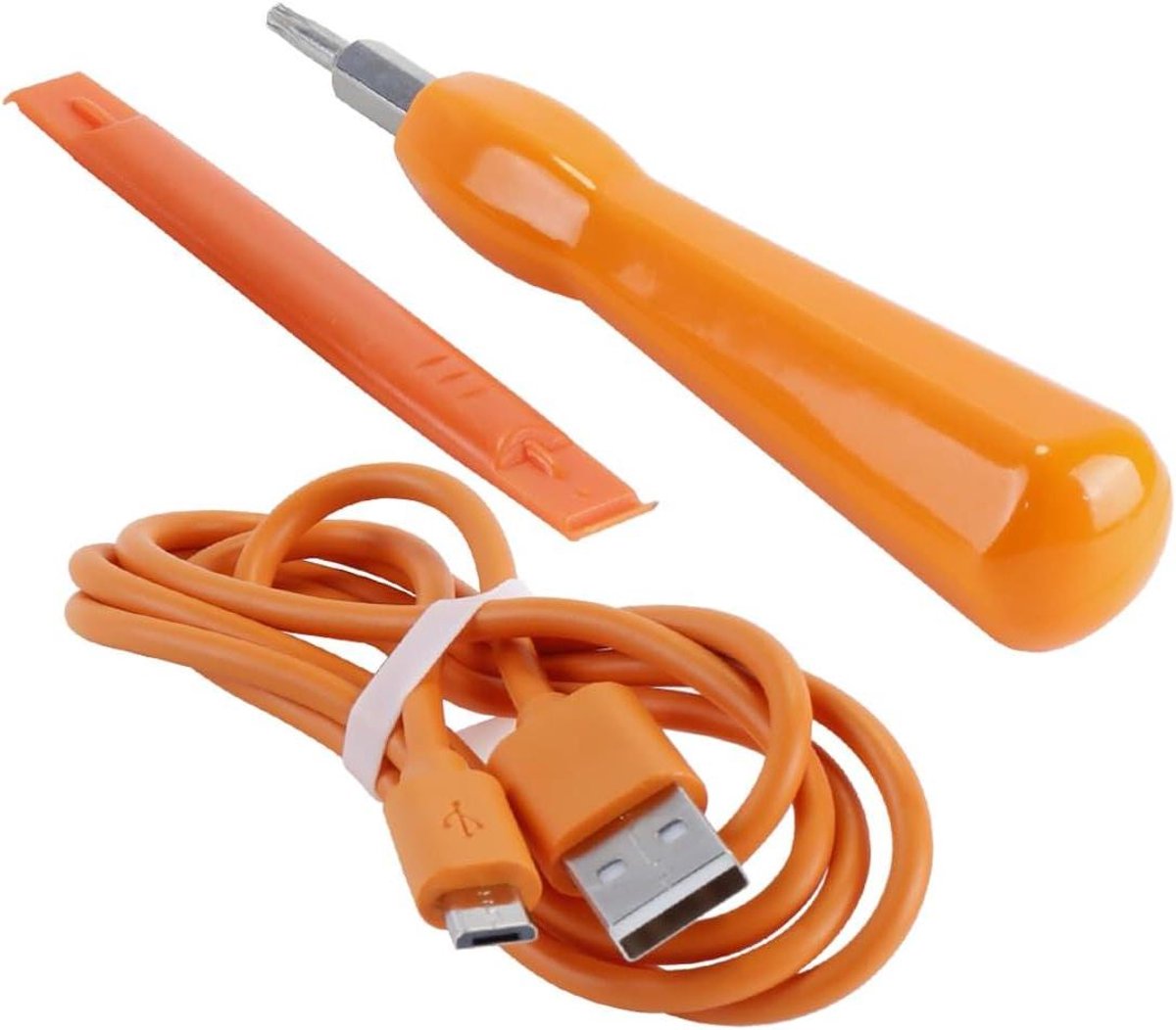 Deurbel Schroevendraaier set - Reparatieset Deurbel - Deurbel Onderhoud - Dubbele Torx Kop - 1 Meter Kabel - Oranje