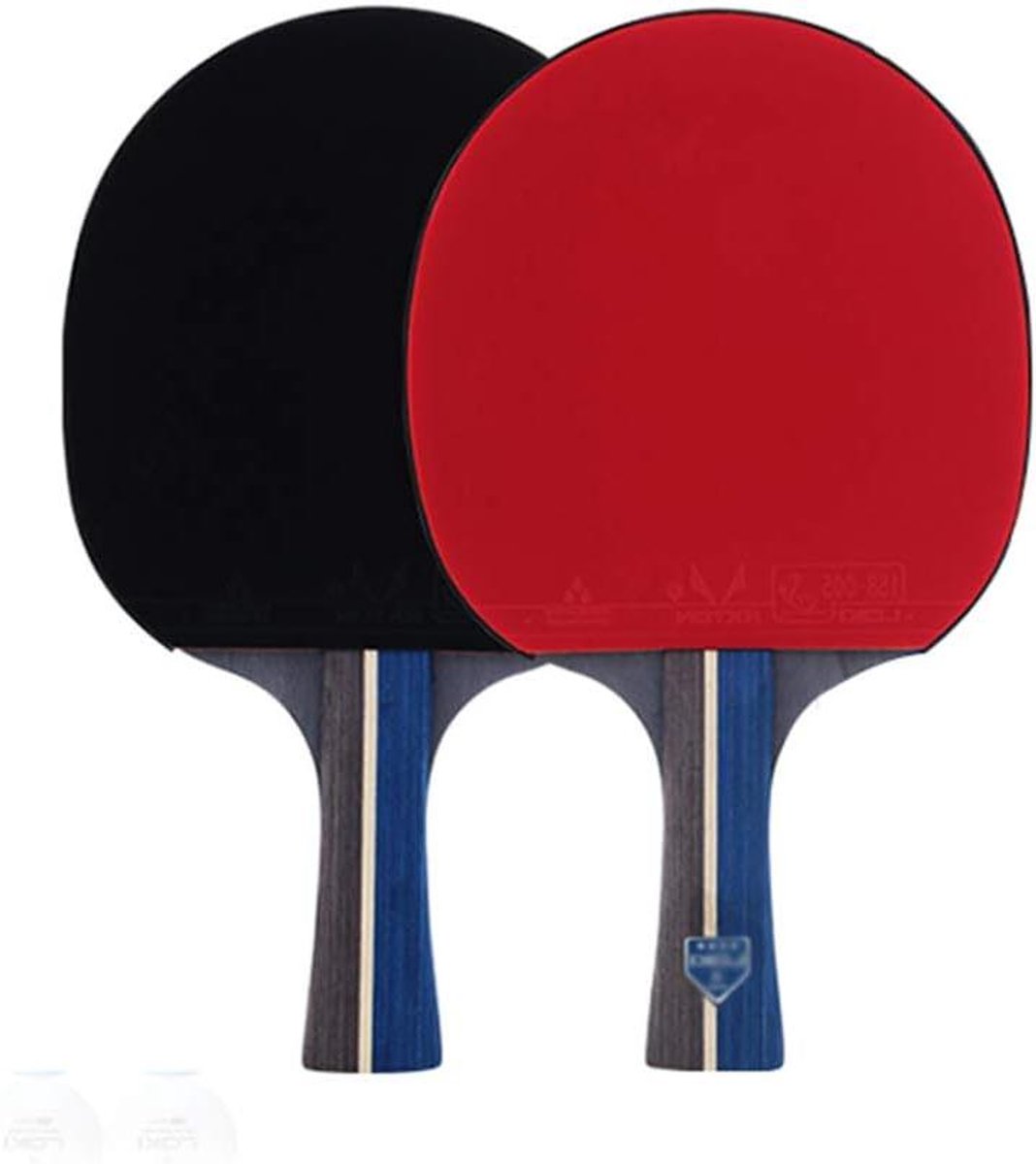 Tafeltennisset - Pingpong batjes - Sport en spel - 5 lagen hout - Lange greep - Niet gespecificeerd