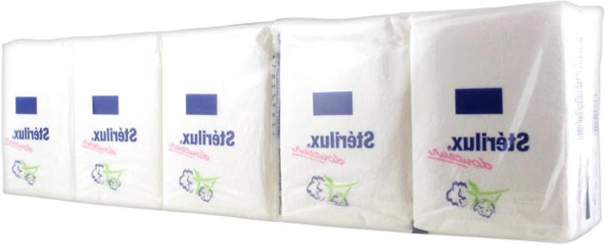 Sterilux zakdoeken - Zakdoekjes tissues - Neushygiëne - Huidvriendelijk - 100 stuks - Wit