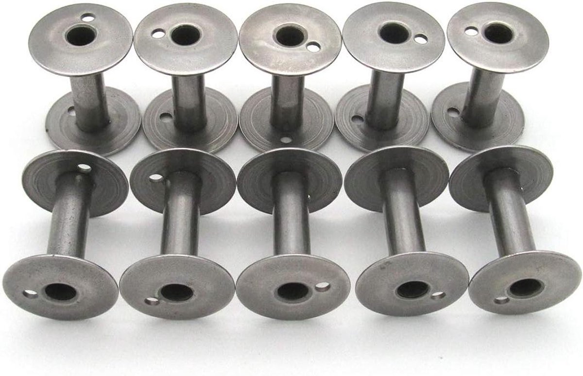 Spoelen Set - Naaispoelen - Naaimachine Onderhoud - 10 Stuks - Standaard Maat - Metaal