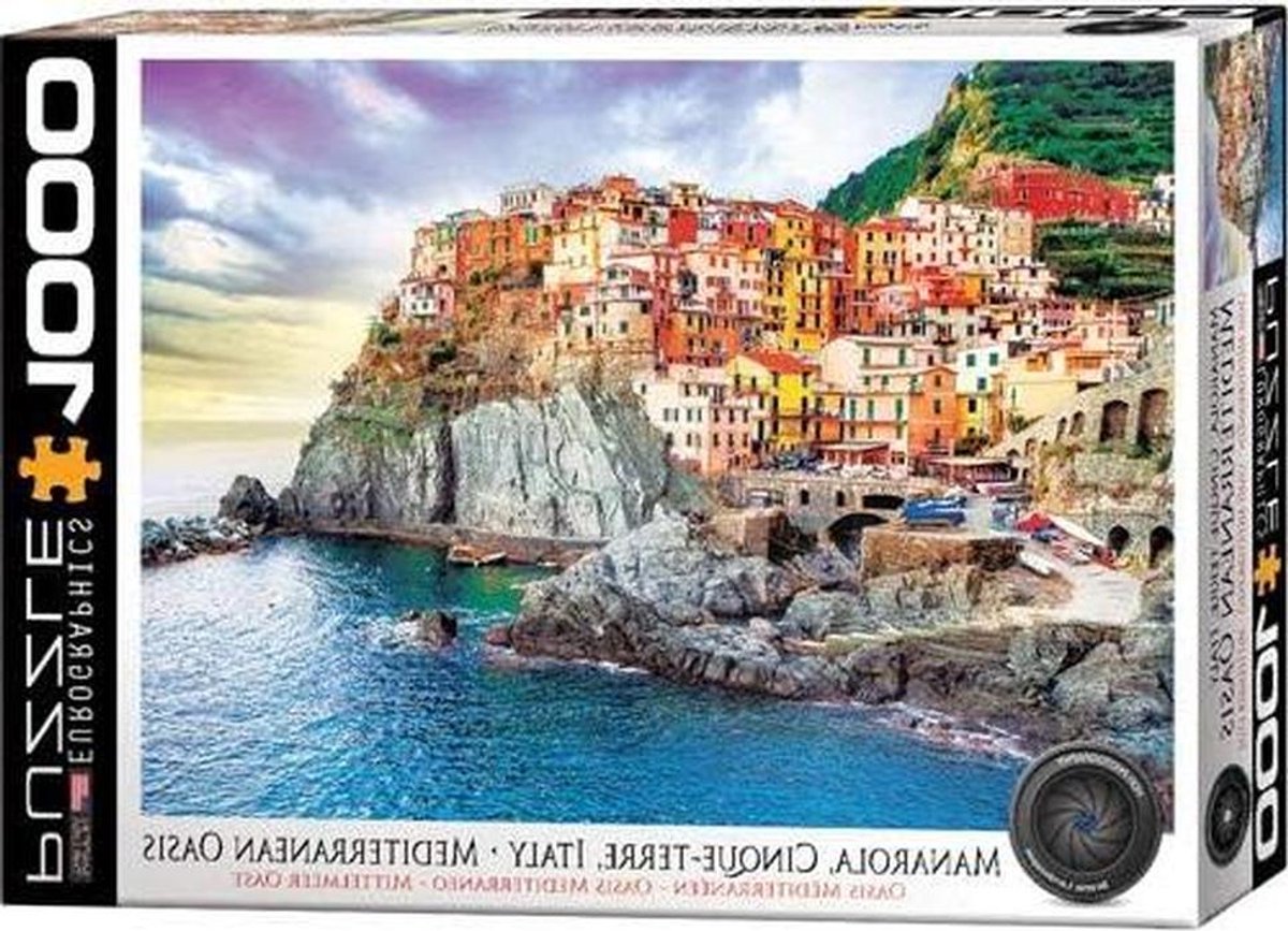 Legpuzzel Italië - Puzzel 1000 stukjes - Ontspannen Tijdverdrijf - Deluxe Set Inclusief - 68x48 cm - Multicolor