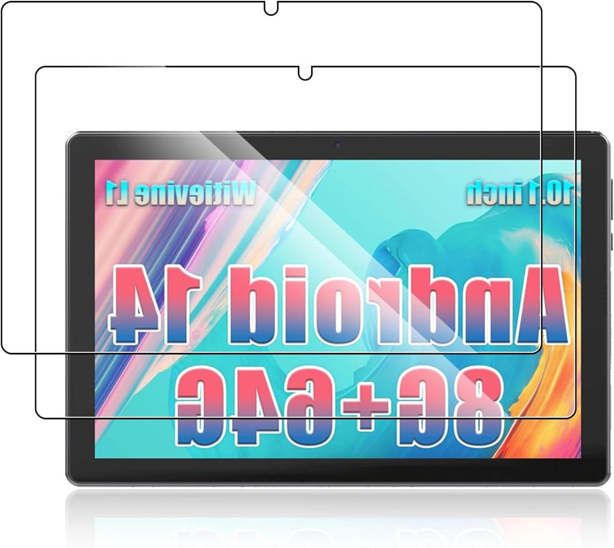 Schermbeschermer Glas - Tabletf protectors - Tabletbescherming - 9H Hardheid - 10.1 inch - Transparant