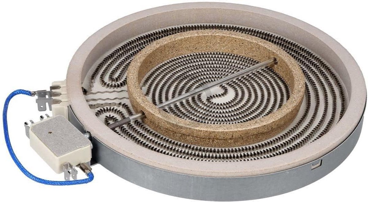 Radiator Kookplaat Verwarmingselement Kookplaat Reparatie Dubbele Cirkel Verwarming 230 mm Diameter Zwart