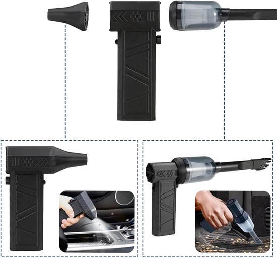 Bladblazer, Mini Blower 2 In 1 Gewelddadige Ventilator Stofzuiger Draagbare Mini Hand Krachtige Jet Blower Hoge efficiëntie — afbeelding 5