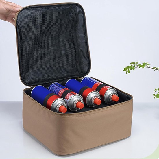 Camping kooktoestel tas - 35 x 32,5 x 17 cm camping kooktoestel draagtas handige Oxford doek brander houder draagbare opbergtas voor buiten keuken apparatuur - Su — afbeelding 2