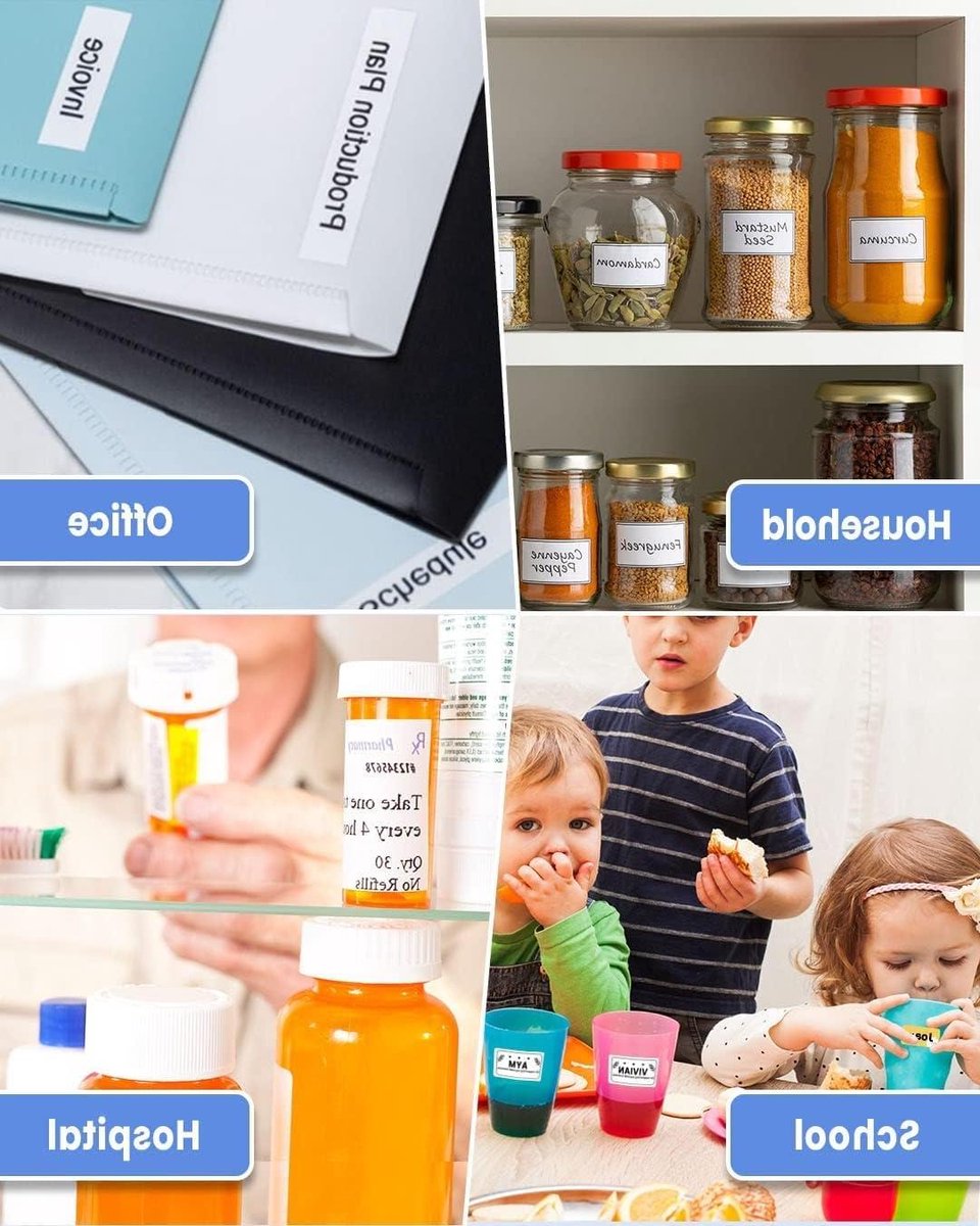 Kleine Labels - Witte Stickers - Algemeen Gebruik - Zelfklevend Papier - 1000 Stuks - Wit