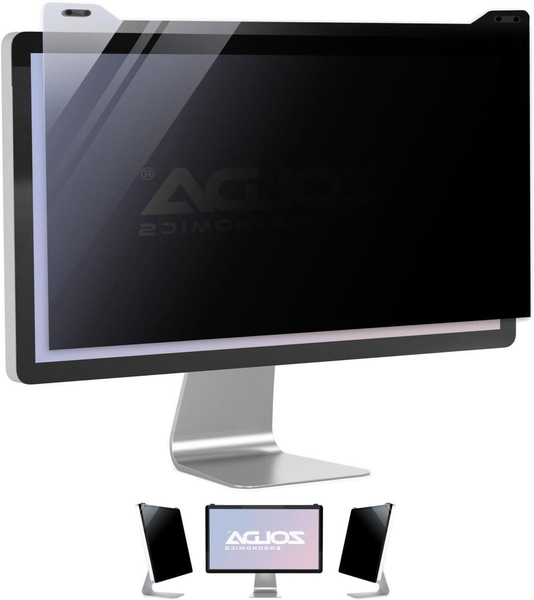 Monitor Privacyfilter - Schermbeveiliger - Vertrouwelijke Informatie - Blauw Licht Filter - 20-22 Inch - Zwart