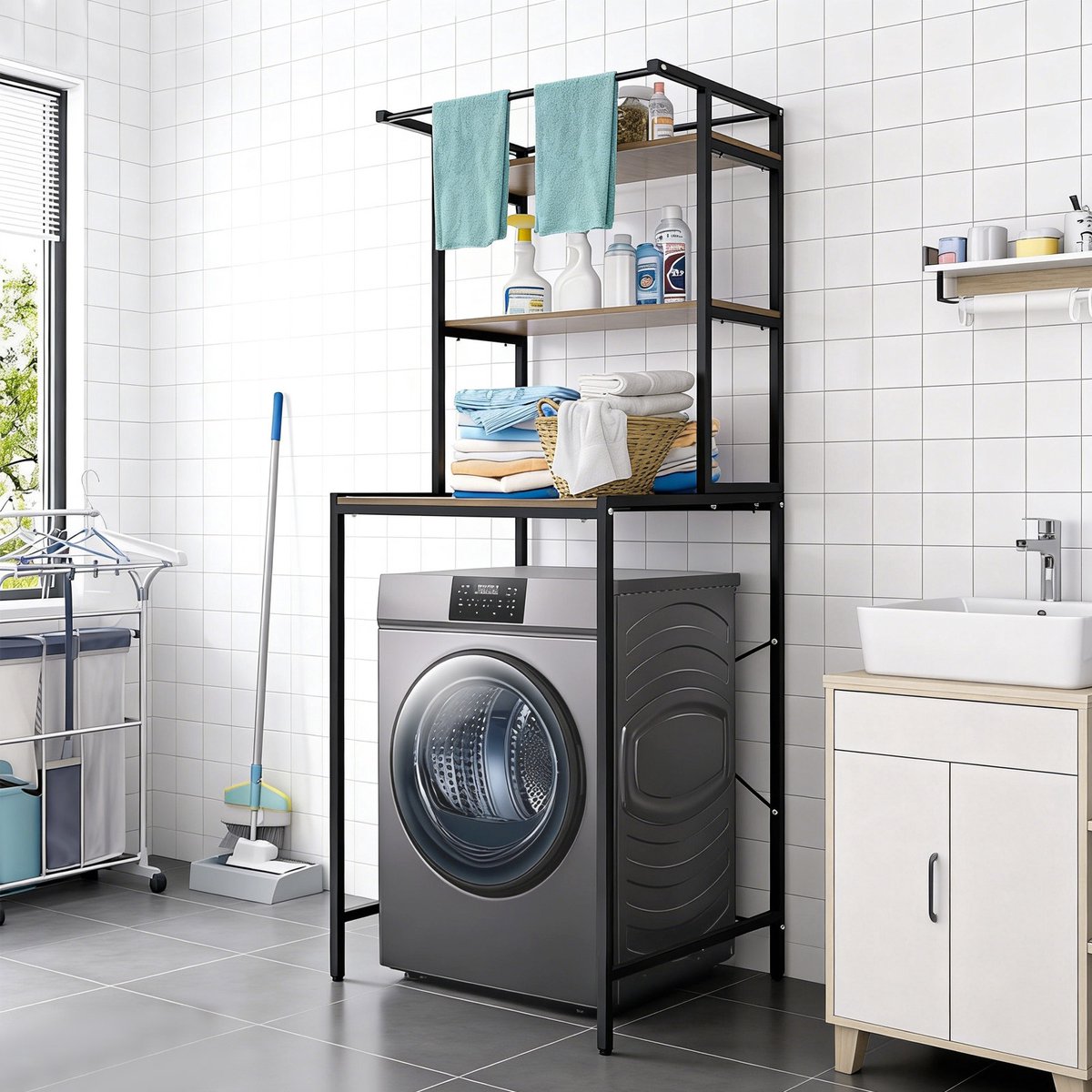 Velmio Wasmachine Kast - Was/Drogerkast thumbnail 2