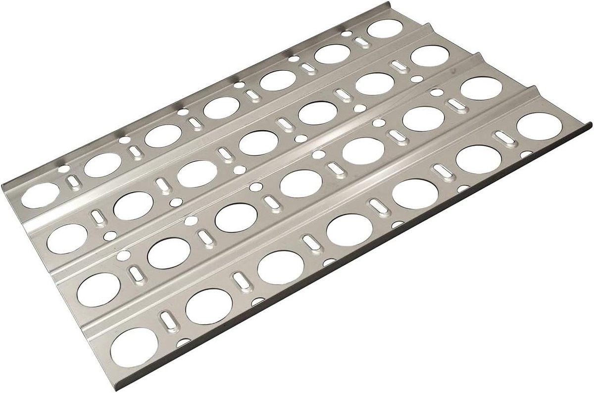 Roestvrijstalen Warmteplaat - Grillplaat Vervanging - Barbecue Onderhoud - Specifiek Passend Ontwerp - 457 x 286 cm - Zilver