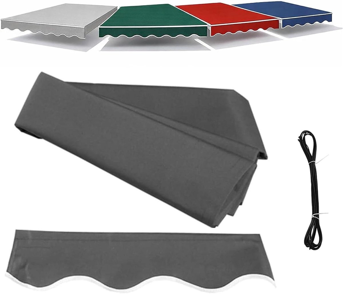 Knikarmscherm Vervangingsdoek - Luifel Stof Zonnescherm - Terras Buiten Schermen - Waterdicht UV-Bestendig - W 6.5 x L 5m - Burgundy