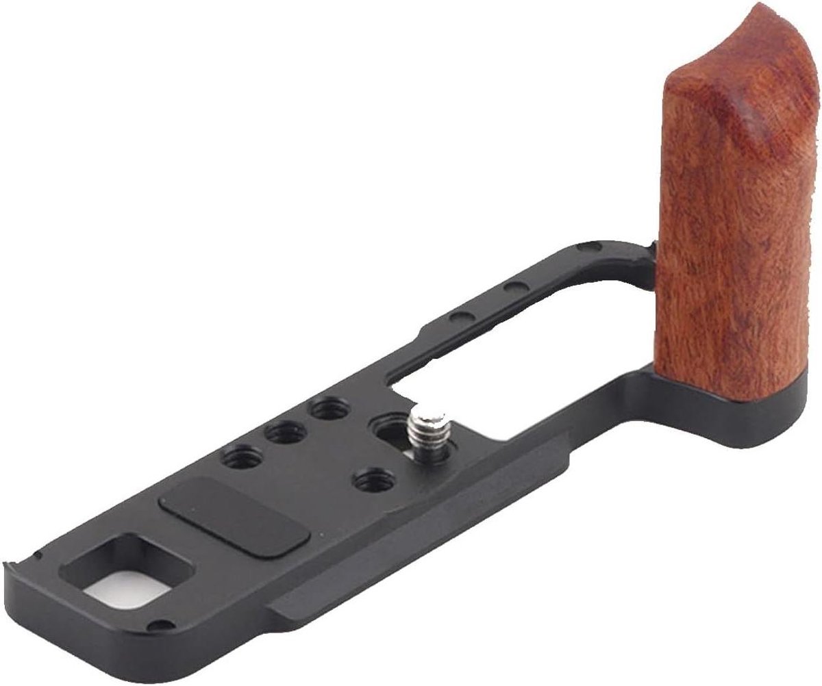 Camera Houten Handgreep - Duimgreep Grip - Fotografie Stabiliteit - Ergonomisch Ontwerp - 130mm x 53mm x 59mm - Zwart
