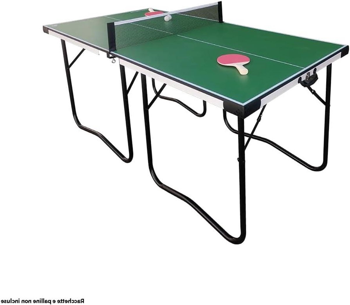 Tafeltennistafel - Klaptafel Pingpong - Binnen Spelen - Ruimtebesparend Ontwerp - 182 x 86.5 cm - Groen