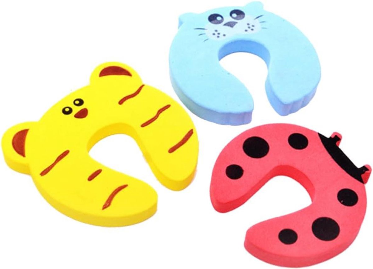 Toyvian Pinch Protection 8pcs Door Stopper Finger Protectors for Finger Squeeze Protection with Animal Pattern Squeeze Guard Child Door Cartoon