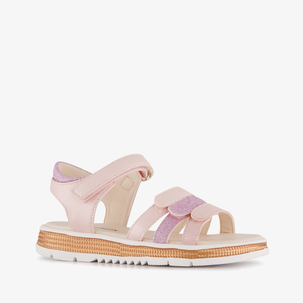 Blue Box meisjes sandalen met glitters roze paars - Maat 33