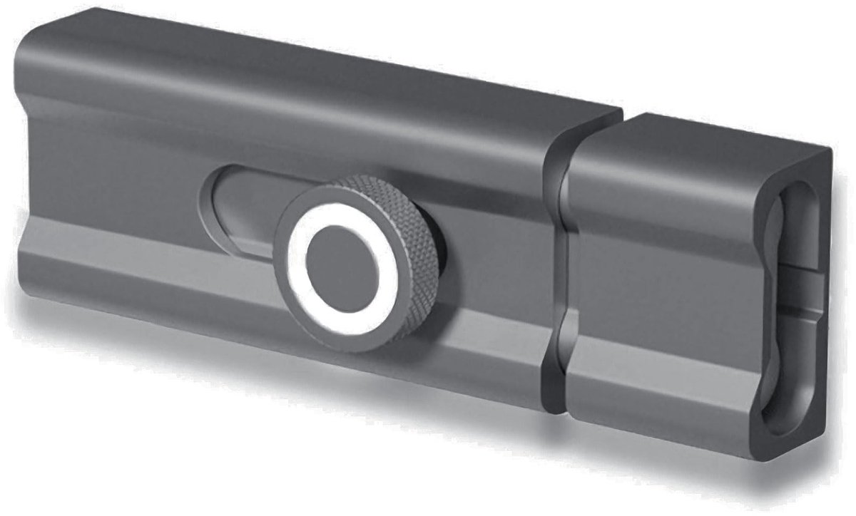 IMstore - Aluminium Alliage - Veiligheidsdeurknop - Zelfklevend - Grijs - Deurslot - Geschikt voor Hout, Metaal, Glas - 80mm