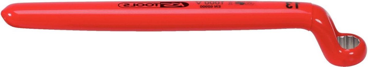 Ringsleutel gebogen - Isolatie sleutel - Veilig werken - Chroom vanadium - 8 mm - Geel