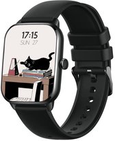 New Quint Smartwatch - Full HD Touchscreen 1.9" - Met Belfunctie - Smartwatch Dames - Luxueus-Nonchalant Design - iOS en Android - Stappenteller en Hartslagmeter - Lange Batterijduur - Zwart - Nederlandstalig