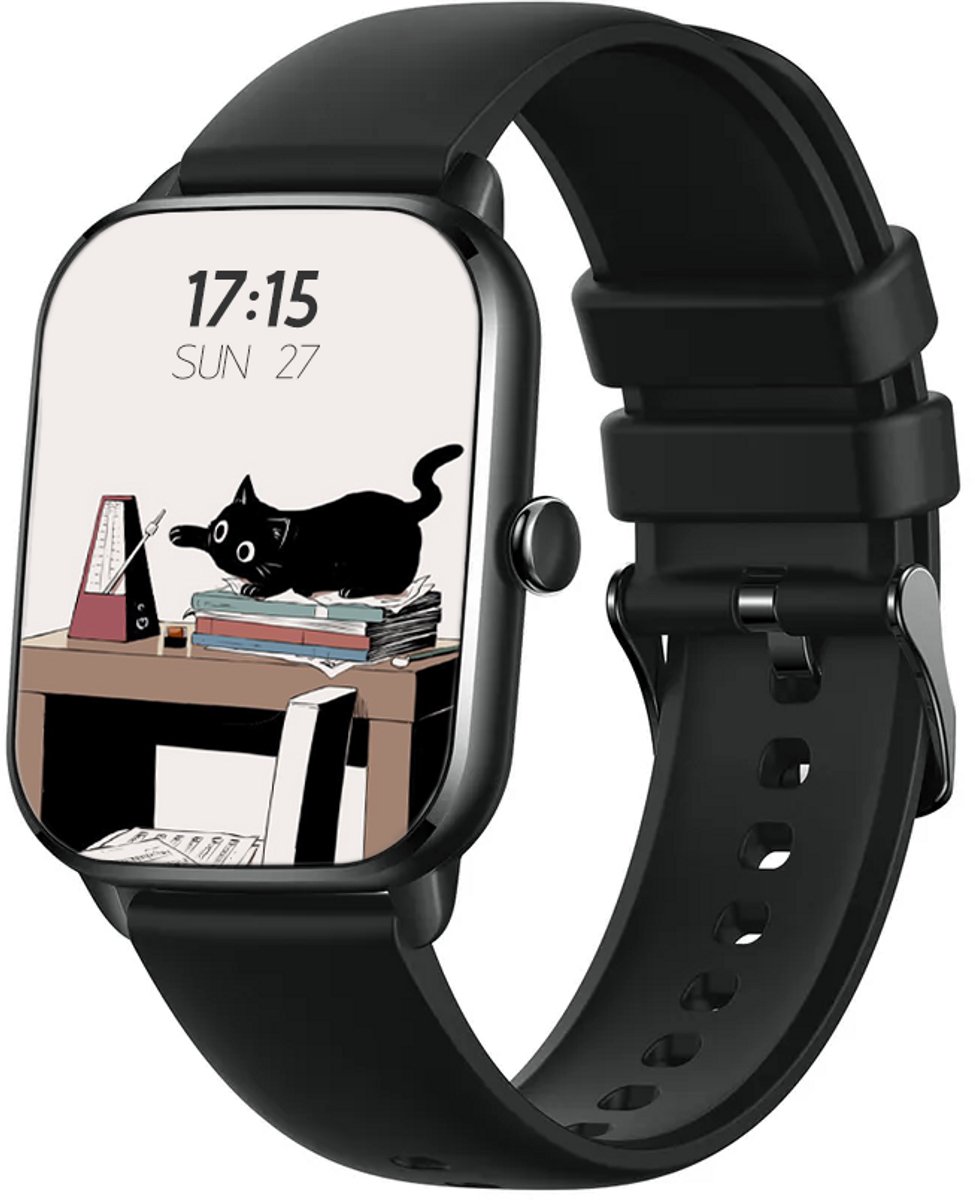 New Quint Smartwatch - Full HD Touchscreen 1.9" - Met Belfunctie - Smartwatch Dames - Luxueus-Nonchalant Design - iOS en Android - Stappenteller en Hartslagmeter - Lange Batterijduur - Rosé Goud / Roze - Nederlandstalig