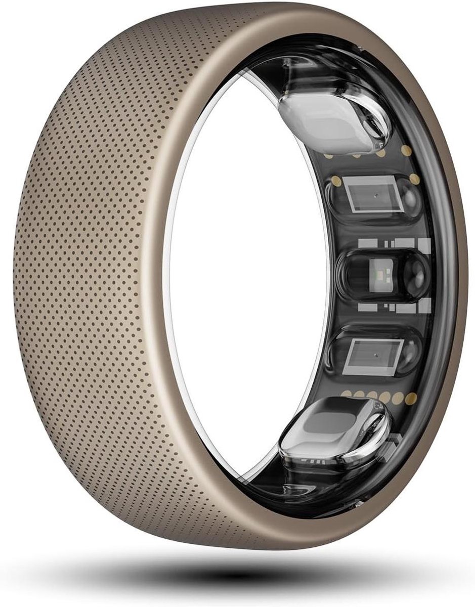 Slimme Ring - Fitness Tracker - Gezondheid Monitoren - Geen Abonnement Nodig - Maat 8 - Zilver