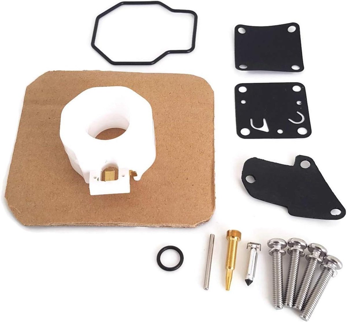 Carburateur Reparatiekit - Motor Onderdelen - Buitenboordmotor Onderhoud - Voor 4-5 PK Motoren - 2-Takt - Aluminium