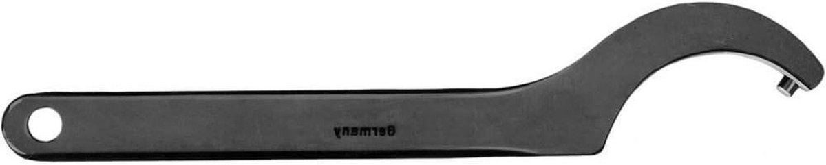 Haaksleutel met pinnen - Steeksleutel pinnen - Kruisgatmoeren vast - Gehard speciaal staal - 155-165 mm - Zwart
