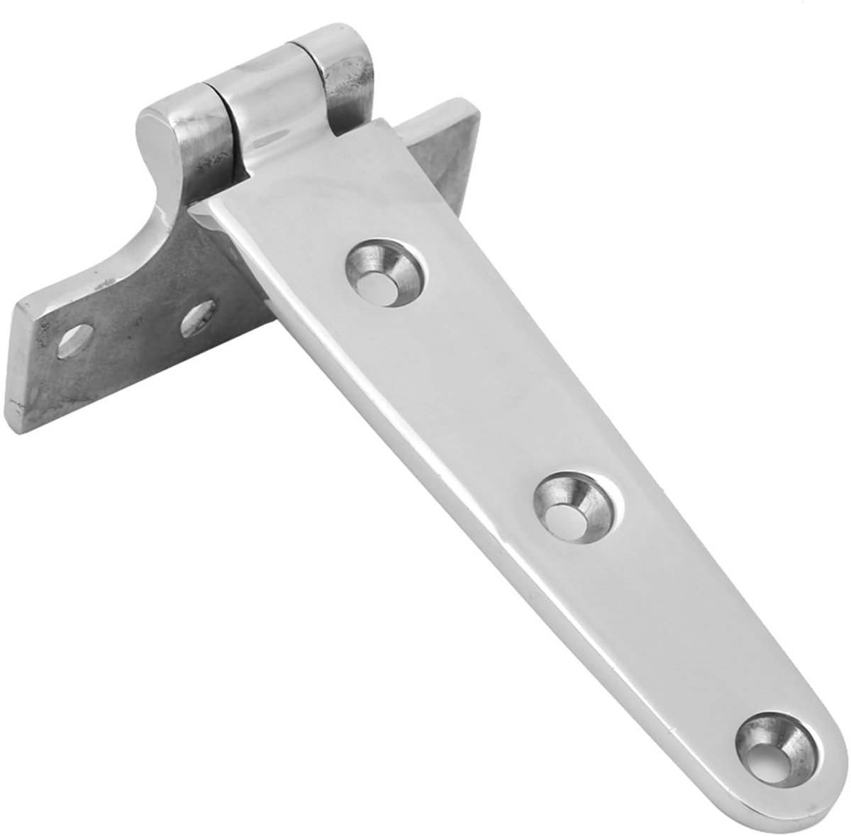 Virtubuy - T Type Scharnier - Roestvrij staal - Voor poorten en deuren - 151x75x4.5mm - Duurzaam en handig - Geschikt voor tuin en toegangspoorten
